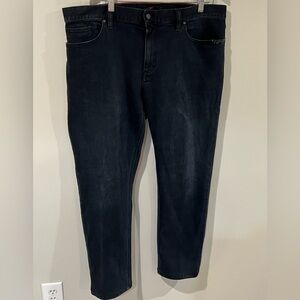 EUC Men’s 38W 34L ALBERTO Regular Slim Fit Black-Blue Lefthand Denim Jeans Pants